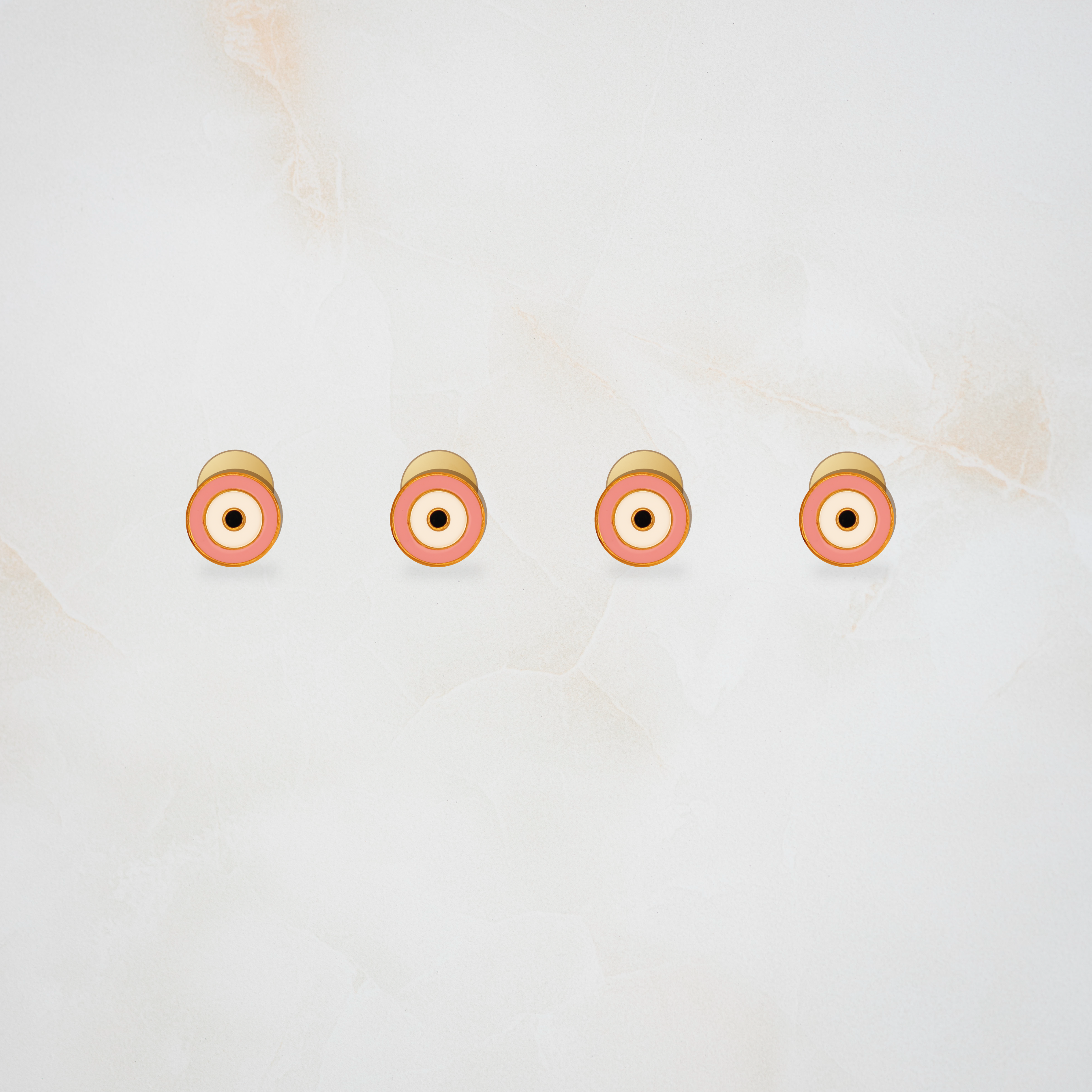 evil eye pastel pink kurta buttons