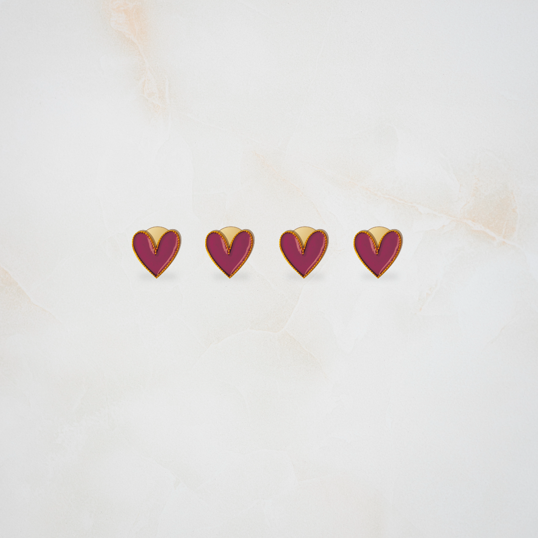 Heart kurta buttons