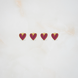 Heart kurta buttons