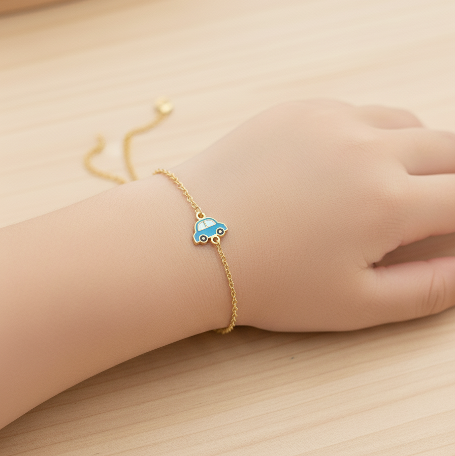 Car enamel Flexible Chain Bracelet