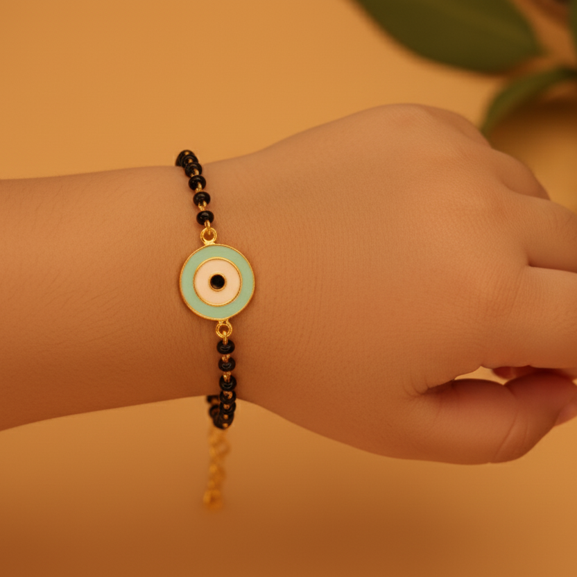 Evil eye kids Nazariye pastel blue