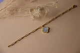 Mop clover clip chain bracelet