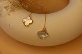 Mop clover threader earrings