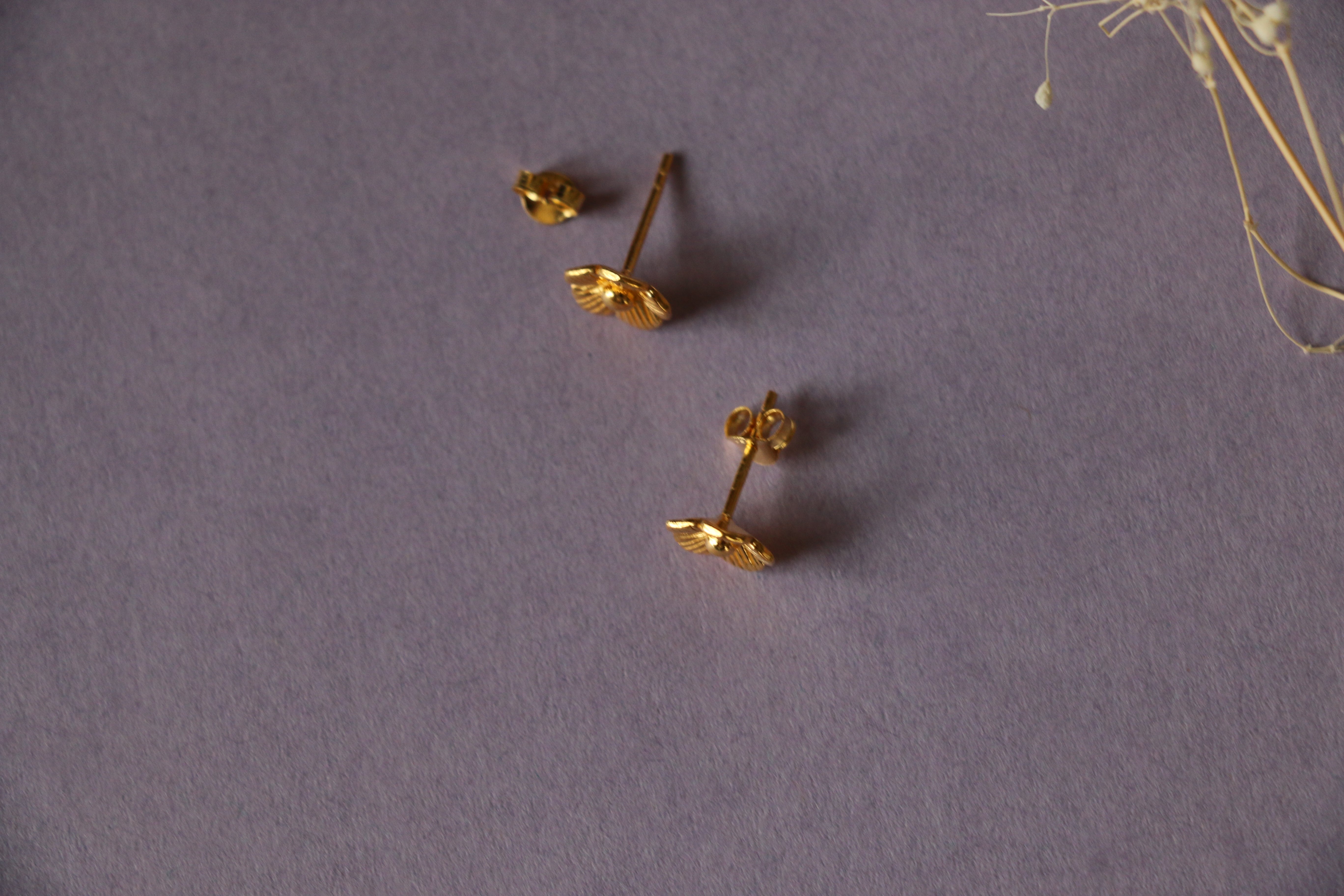 Floral ear studs