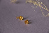 Floral ear studs