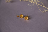 Floral ear studs