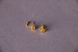 3 petal flower ear studs