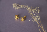 4 petal flower ear studs