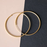 Giant round ear hoops
