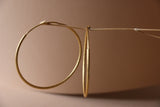 Giant round ear hoops