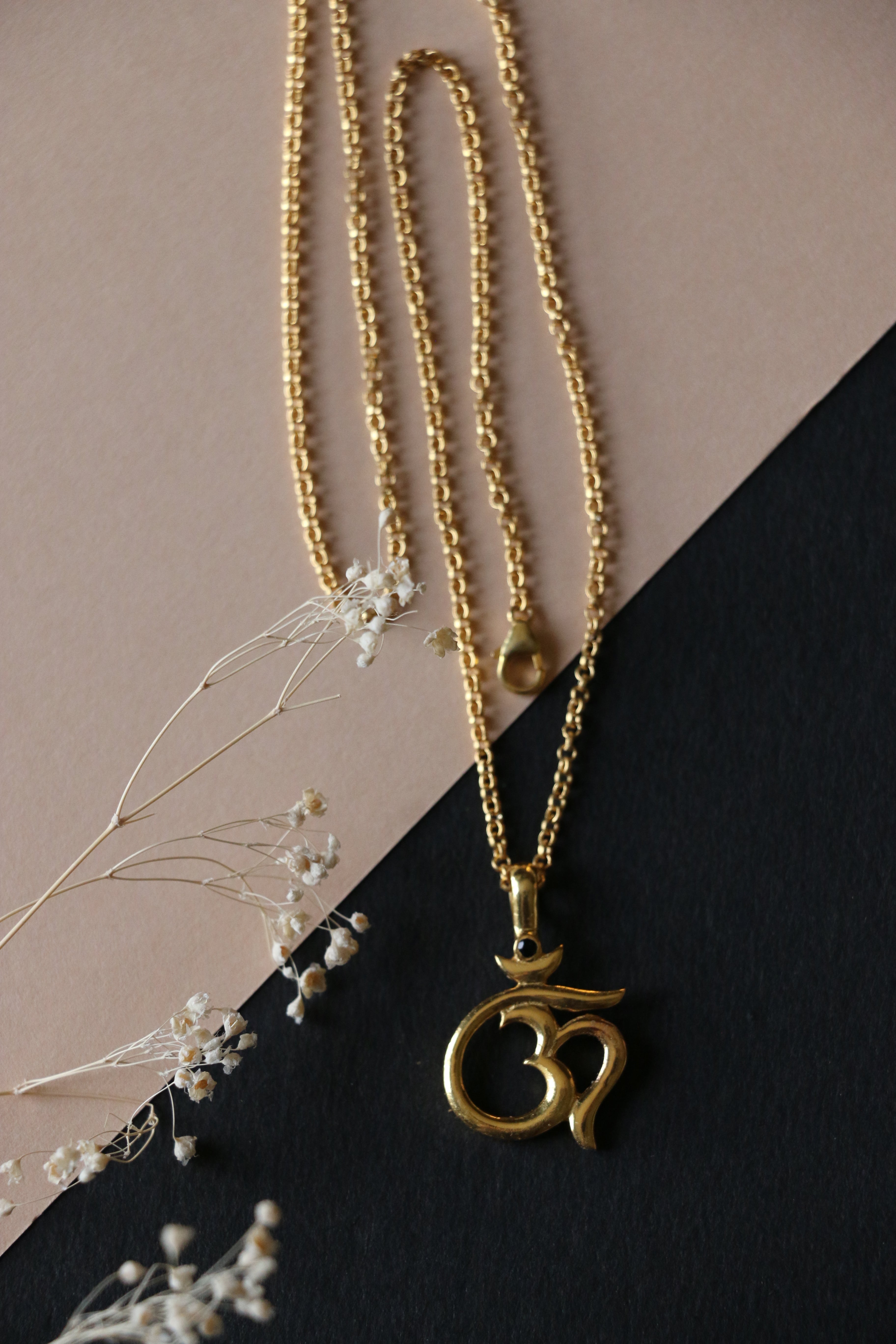 Om charm necklace