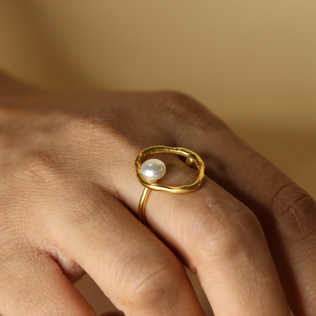 Pearl round ring
