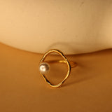 Pearl round ring