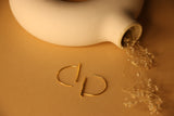 D shaped semi ear hoops
