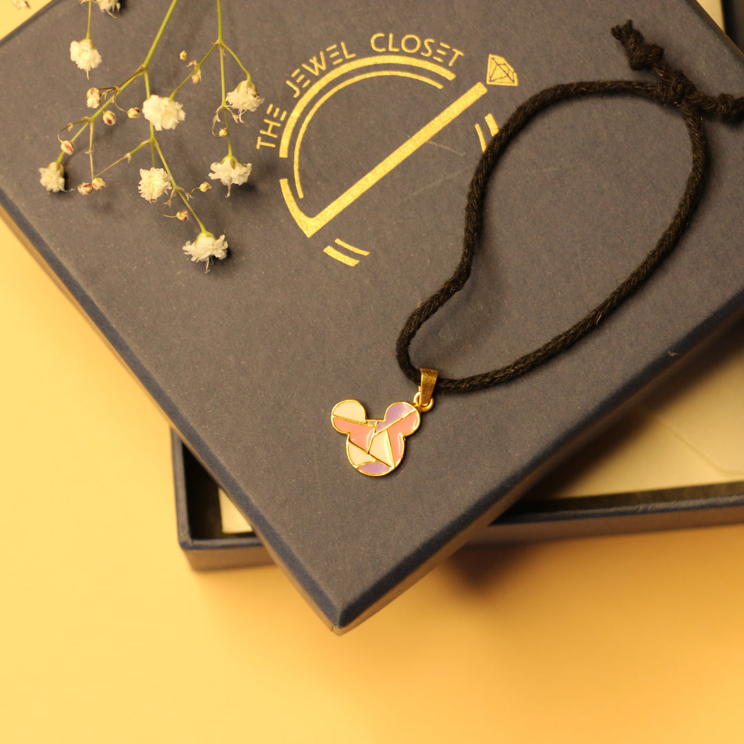 Mickey kids black thread nazarbattu