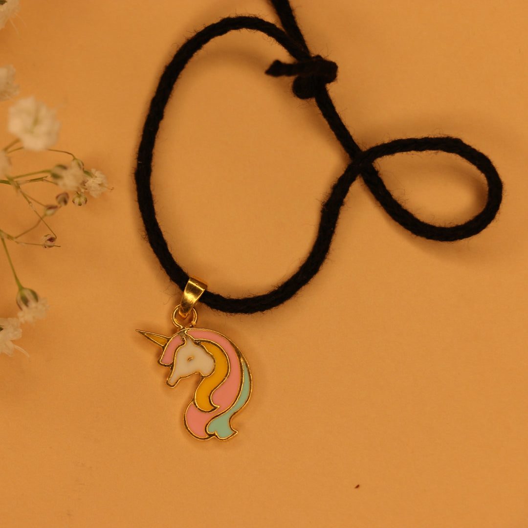 Unicorn kids black thread nazarbattu