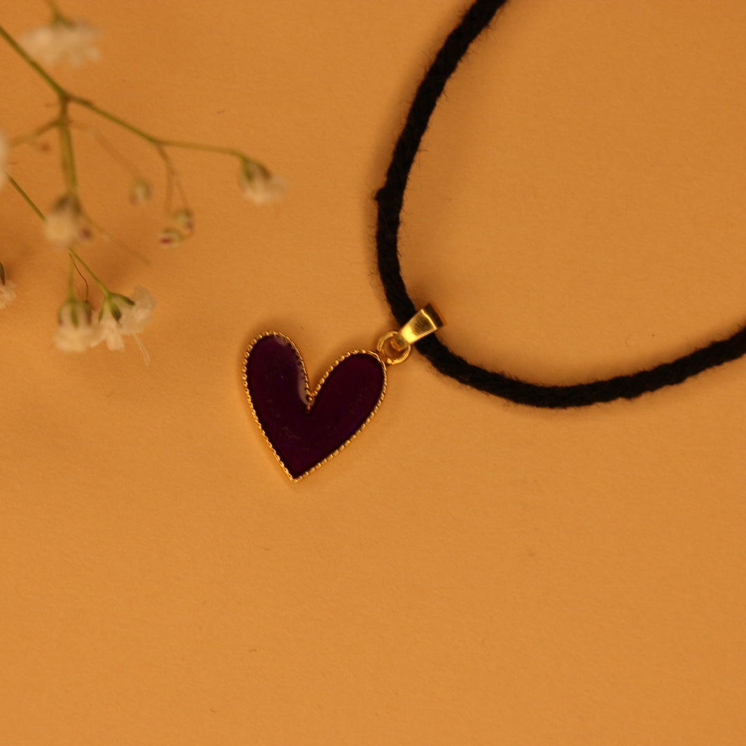 Heart kids black thread nazarbattu