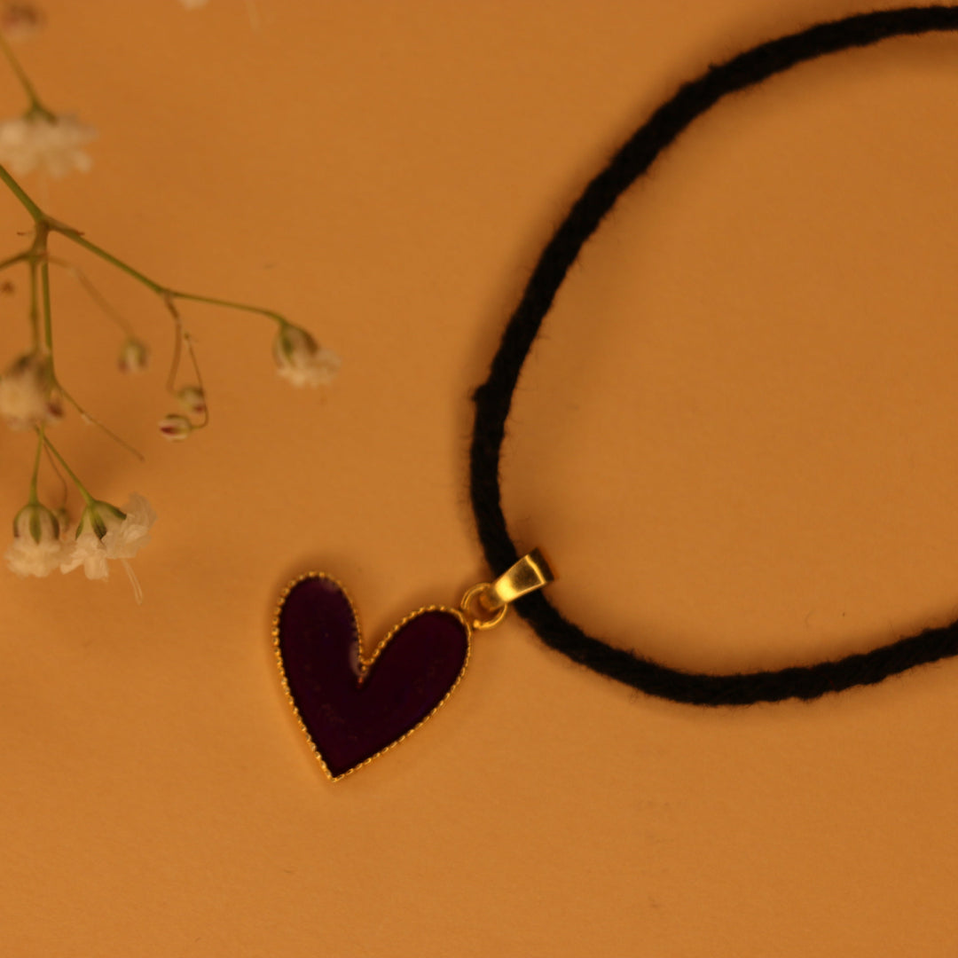 Heart kids black thread nazarbattu