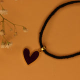 Heart kids black thread nazarbattu
