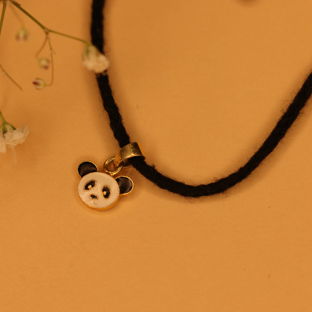 Panda kids black thread nazarbattu