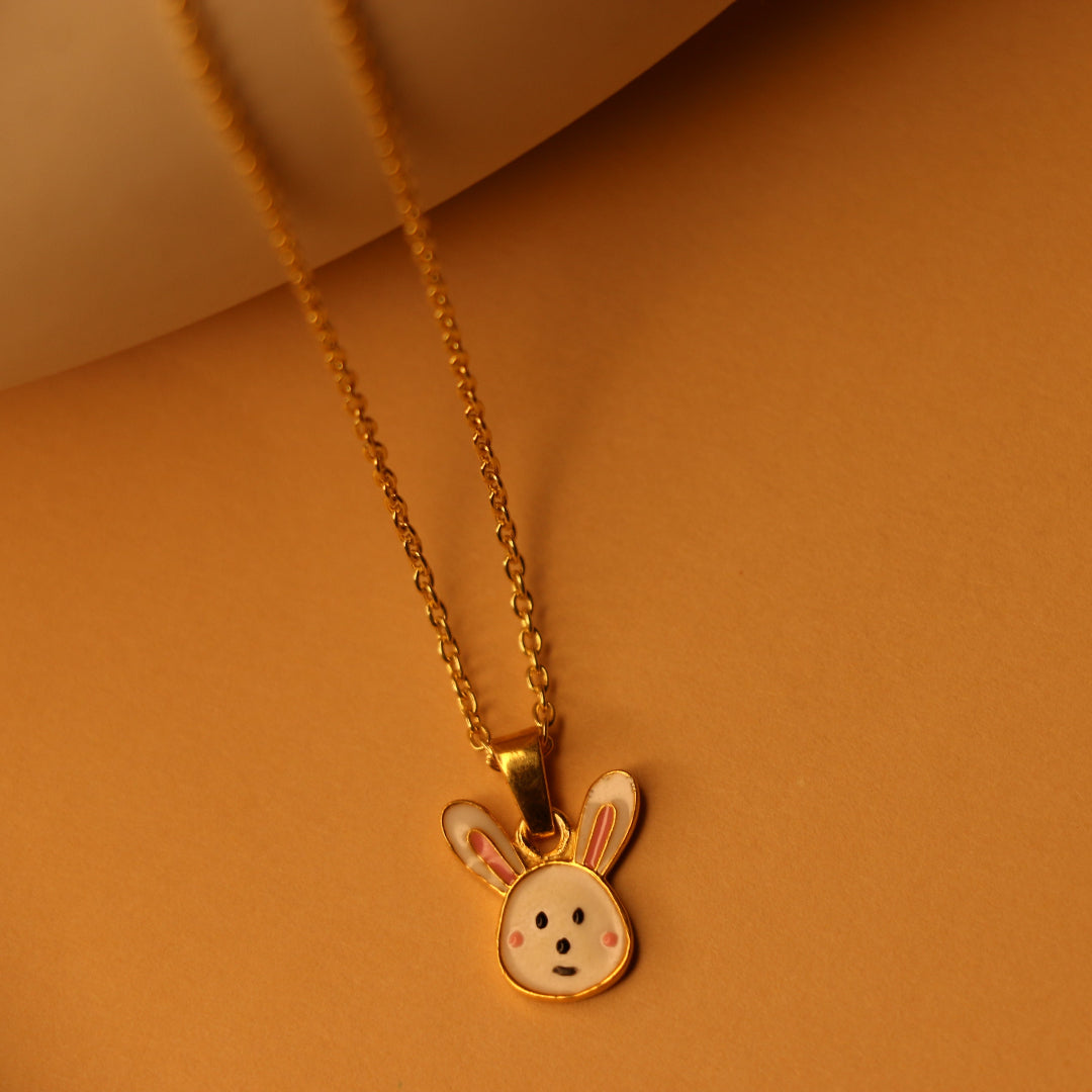 Bunny charm necklace