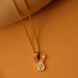 Bunny charm necklace