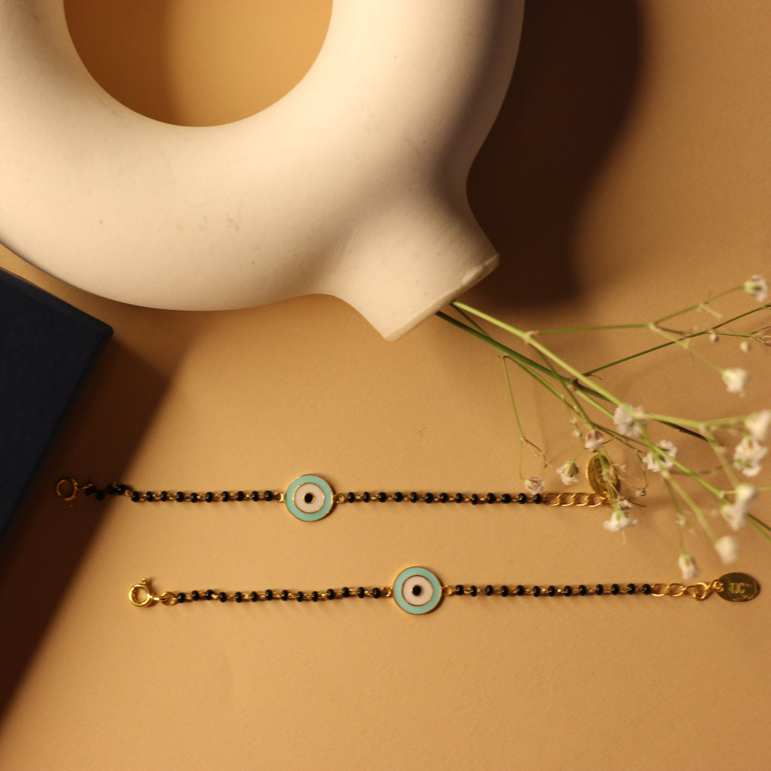 Evil eye kids Nazariye pastel blue