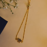 Elephant enamel slider Bracelet