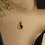 Enamel Yin-Yang charm bracelet
