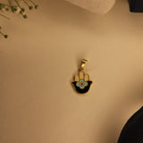 Enamel Hamsa charm bracelet