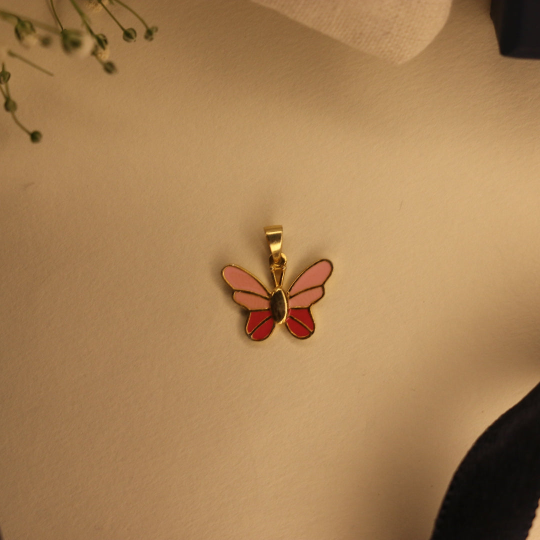 Enamel Butterfly charm bracelet