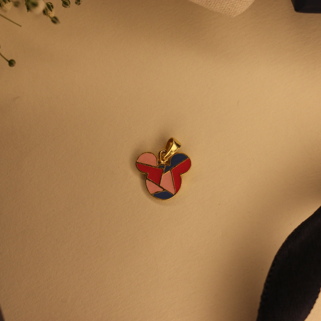 Enamel Mickey charm bracelet
