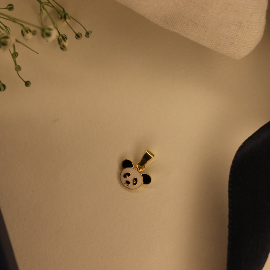 Enamel Panda charm bracelet