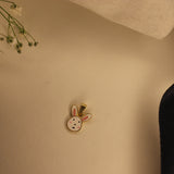 Enamel Bunny charm bracelet