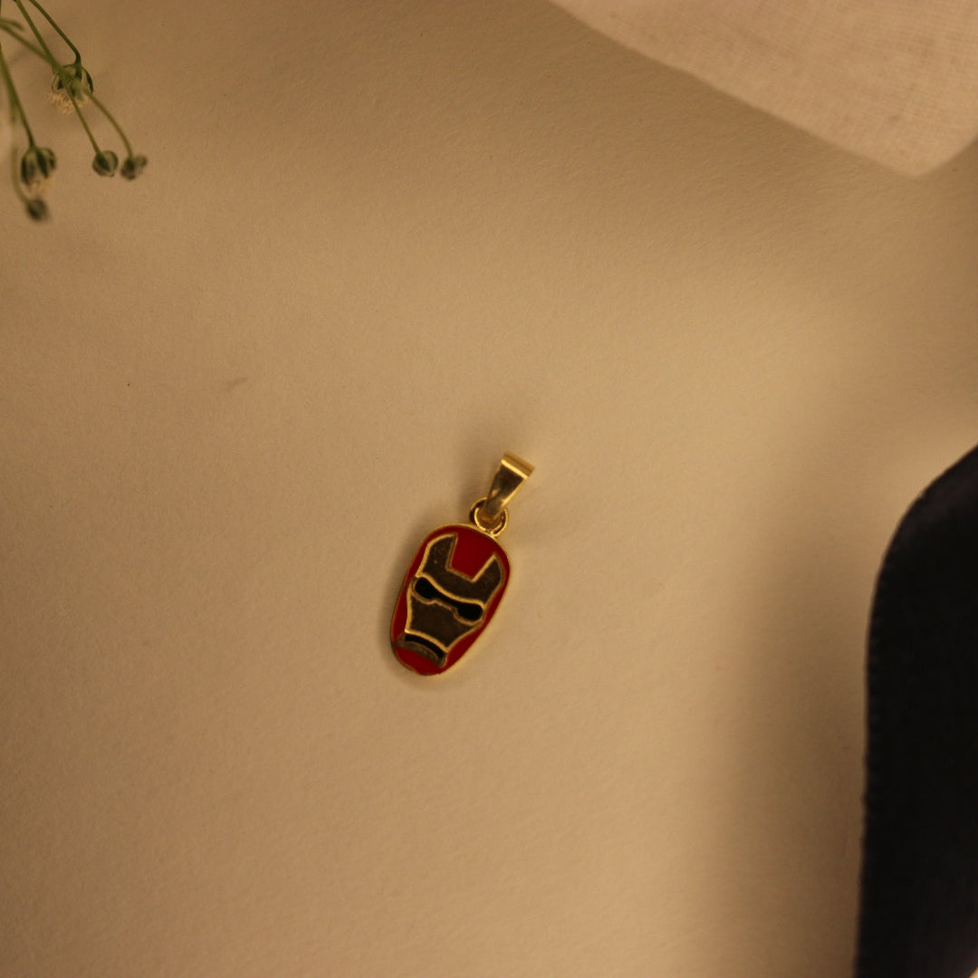 Enamel Iron-man charm bracelet