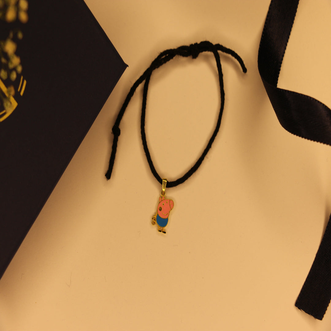 Peppa pig black thread nazarbattu