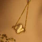 MOP clover slider Bracelet