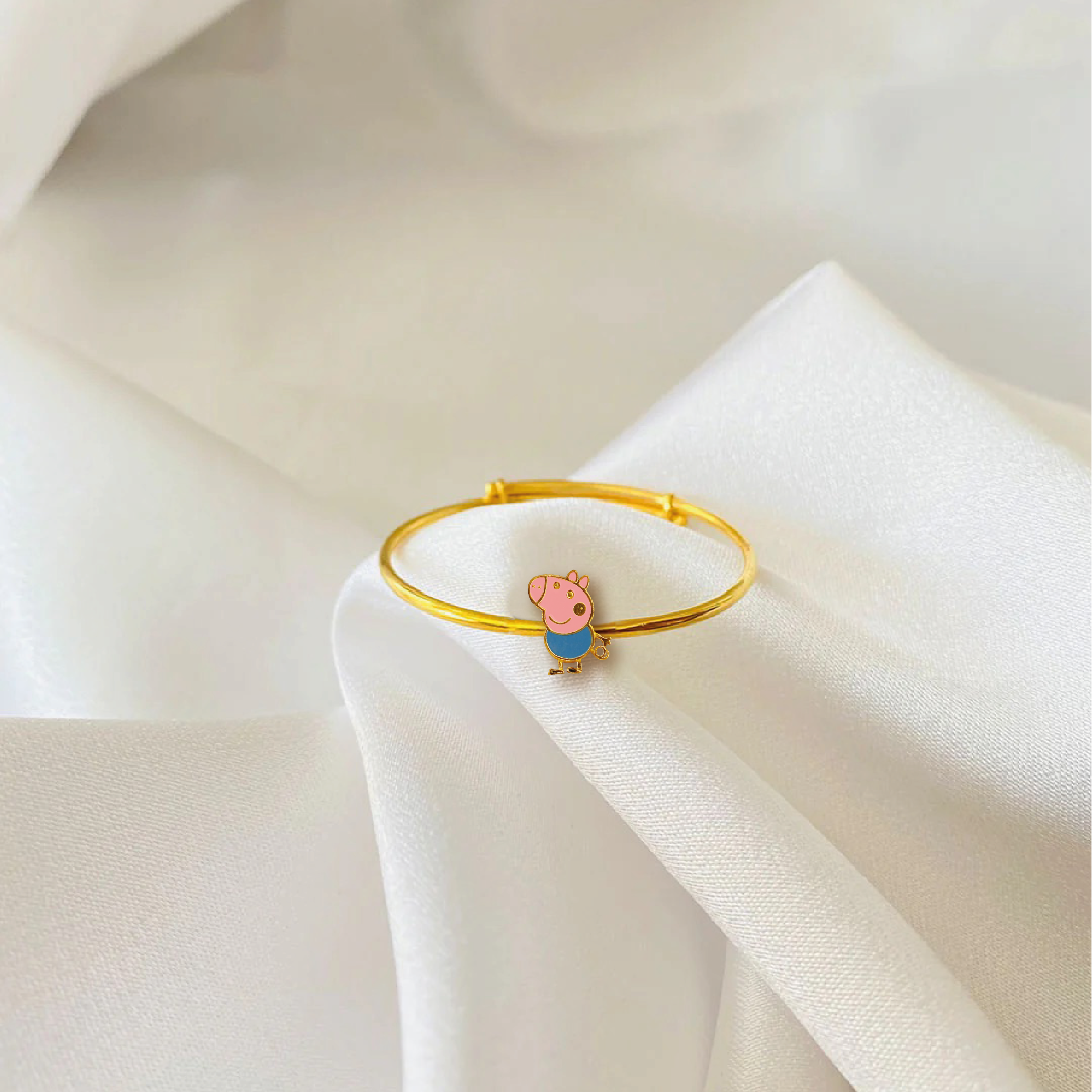 Peppa Pig Silver adjustable kids bangle