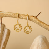 Sacral Chakra Cz hoops