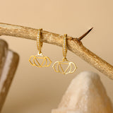 Third eye Chakra Cz hoops