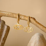 Third eye Chakra Cz hoops