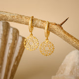 Crown Chakra Cz hoops