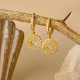 Crown Chakra Cz hoops