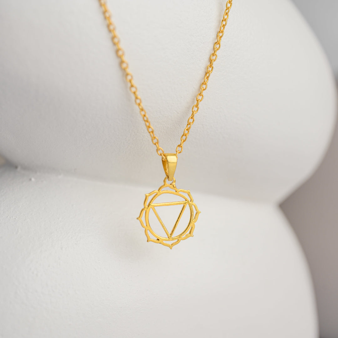 Solar Plexus Chakra Charm Necklace