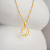 Solar Plexus Chakra Charm Necklace