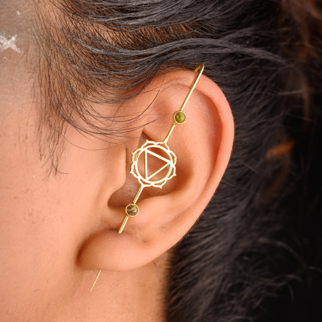 Solar Plexus Chakra Ear Pin
