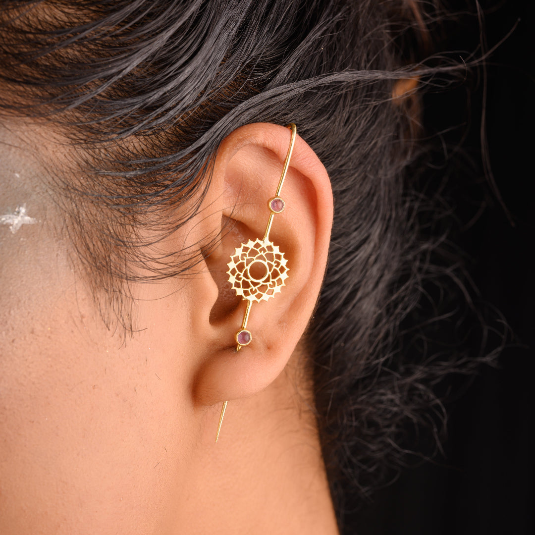 Crown Chakra Ear Pin