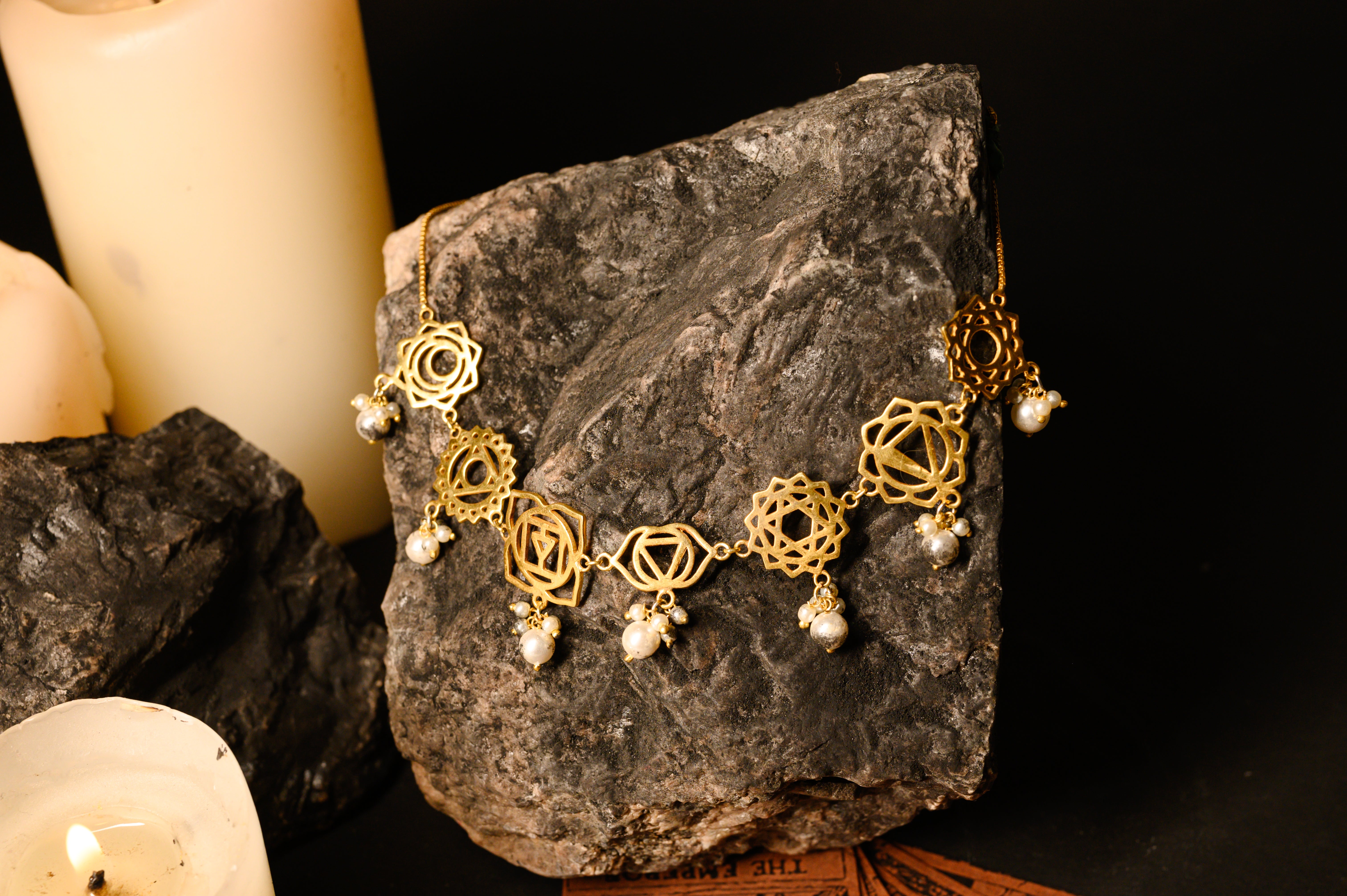 The seven chakras Choker/ mathapatti