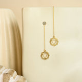 Solar Plexus Chakra Threader Earrings