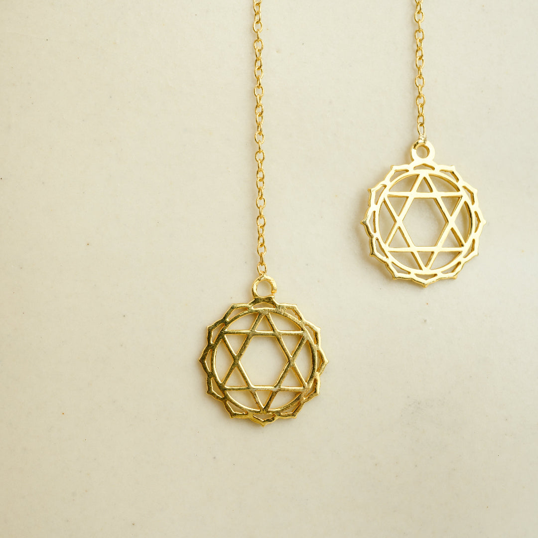 Heart Chakra Threader Earrings